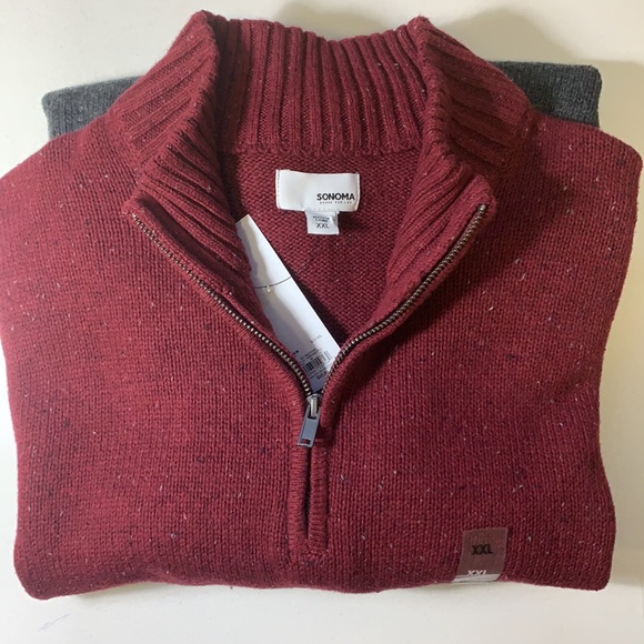 Men’s Sonoma Good For Life Quarter-Zip Sweater XXL - Picture 2 of 9